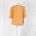 Scotch & Soda Rust Mustard Short Sleeve Top