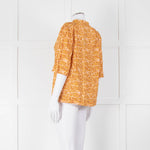 Scotch & Soda Rust Mustard Short Sleeve Top