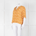Scotch & Soda Rust Mustard Short Sleeve Top