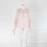 Rebecca Taylor Pink Silk and Lace Blouse