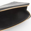 Smythson Black Croc Embossed Travel Organizer Wallet