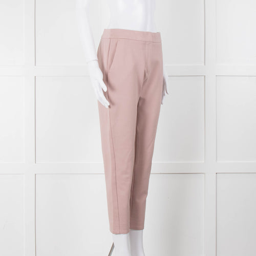 Max Mara Pale Pink Cropped Stretchy Trousers