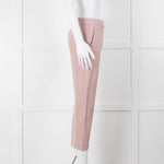 Max Mara Pale Pink Cropped Stretchy Trousers