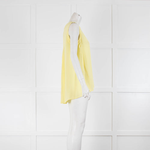 Marella Yellow Silk Sleeveless Top