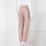 Max Mara Pale Pink Cropped Stretchy Trousers