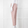 Max Mara Pale Pink Cropped Stretchy Trousers
