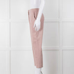 Max Mara Pale Pink Cropped Stretchy Trousers
