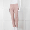 Max Mara Pale Pink Cropped Stretchy Trousers