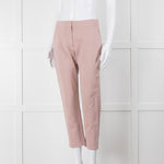 Max Mara Pale Pink Cropped Stretchy Trousers