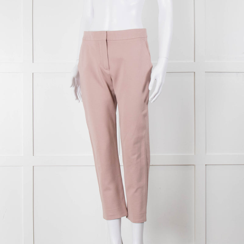 Max Mara Pale Pink Cropped Stretchy Trousers