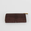 Smythson Brown Snake Skin Zip Up Long Wallet
