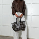 Goyard Black and Brown St Louis PM Tote