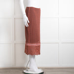 Dorothee Schumacher Brown Lace Pencil Skirt
