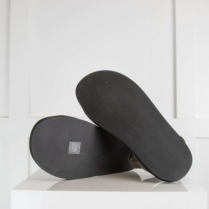 The Row Hook and Loop Flat Sandal Mangrove
