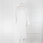 Emporio Sirenuse White Linen Long Shirt Dress