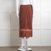 Dorothee Schumacher Brown Lace Pencil Skirt