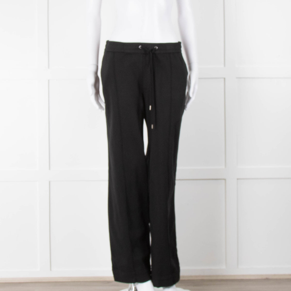 James Perse Black Wide Legged Joggers