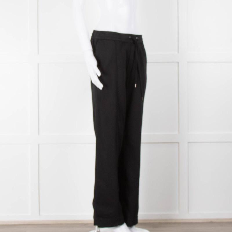 James Perse Black Wide Legged Joggers