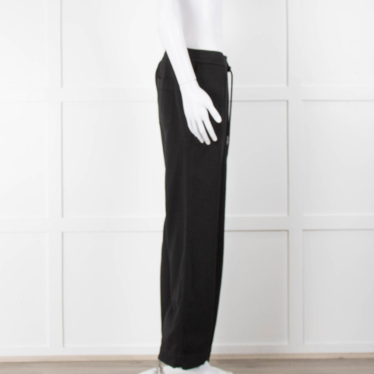 James Perse Black Wide Legged Joggers