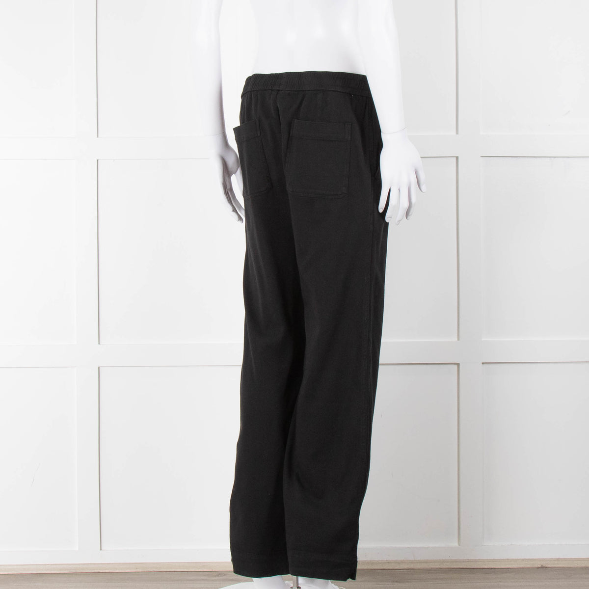James Perse Black Wide Legged Joggers