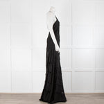 16Arlington Santana Black Cowl Neck Evening Gown