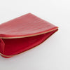 Smythson Red Croc Embossed Travel Organizer Wallet