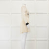 Self-Portrait Cream Weave Knit Mini Dress