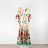 La Double J Bella Silk Yellow Multicolour Maxi Dress