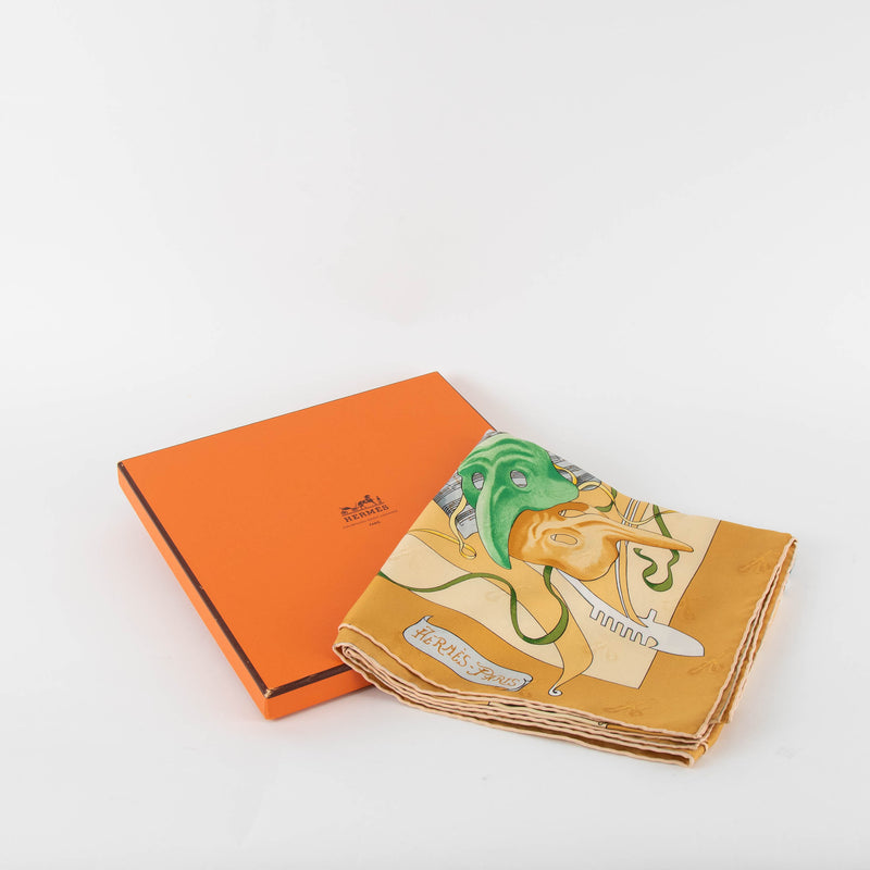 Hermes Silk 'Le Carnaval De Venise' 90 Silk Scarf
