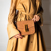DeMellier Vancouver Small Brown Suede  Crossbody