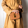DeMellier Vancouver Small Brown Suede  Crossbody
