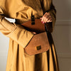 DeMellier Vancouver Small Brown Suede  Crossbody