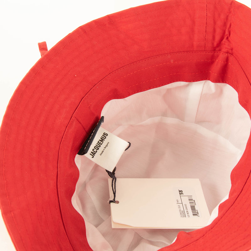 Jacquemus Red Le Bob Gadjo Sunhat