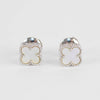 Van Cleef & Arpels 18ct White Gold Mother Of Pearl Sweet Alhambra Earstuds