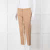 Schumacher Beige Cream Inner Leg Trim Wool Blend Trousers