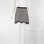 Alexa Chung Striped Crochet Knit Mini Skirt