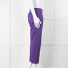 Etro Purple Cropped Cotton Trousers