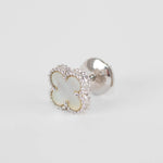 Van Cleef & Arpels 18ct White Gold Mother Of Pearl Sweet Alhambra Earstuds