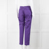 Etro Purple Cropped Cotton Trousers