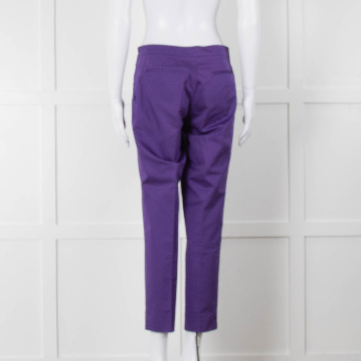 Etro Purple Cropped Cotton Trousers