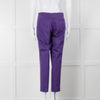 Etro Purple Cropped Cotton Trousers