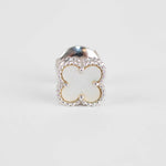 Van Cleef & Arpels 18ct White Gold Mother Of Pearl Sweet Alhambra Earstuds