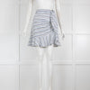 VAKKORAMA Blue, Grey, White Stripe Short Skirt