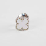 Van Cleef & Arpels 18ct White Gold Mother Of Pearl Sweet Alhambra Earstuds