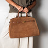 DeMellier Tan Suede Hudson Tote Bag