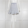 VAKKORAMA Blue, Grey, White Stripe Short Skirt