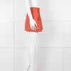 Maje Orange Woven Skirt Panel Shorts
