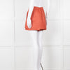 Maje Orange Woven Skirt Panel Shorts