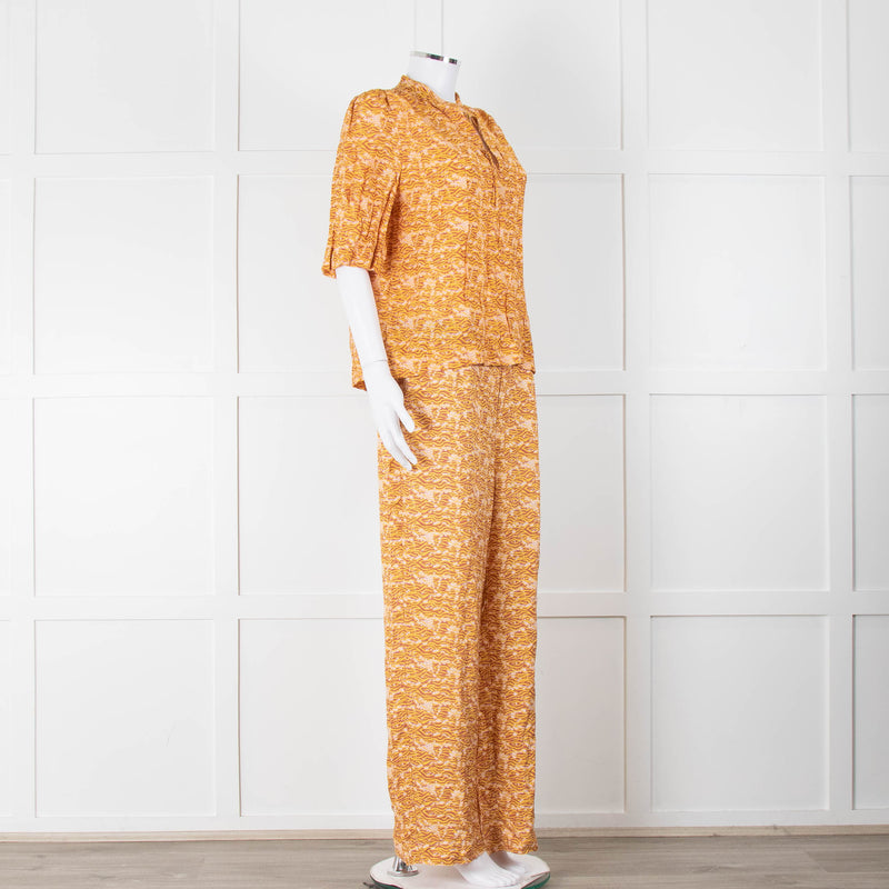 Scotch & Soda Rust Mustard Elasticated Trousers