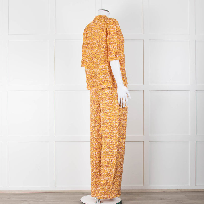 Scotch & Soda Rust Mustard Elasticated Trousers